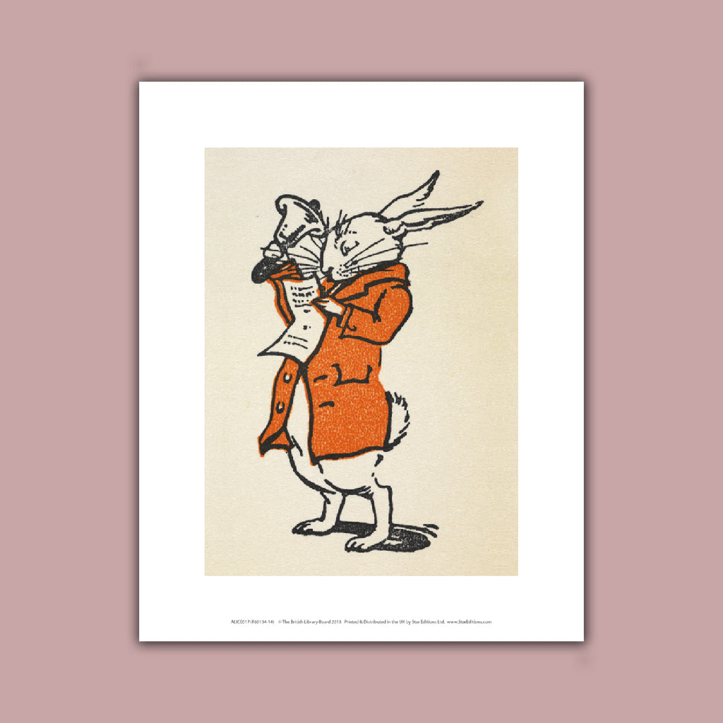 Alice in Wonderland - White rabbit Art Print