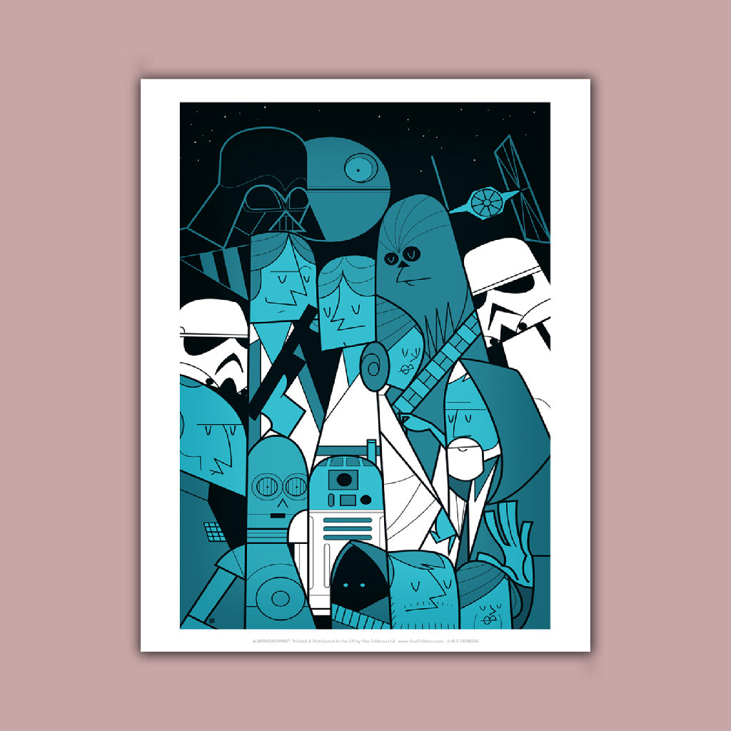 Star Wars - All characters Art Print