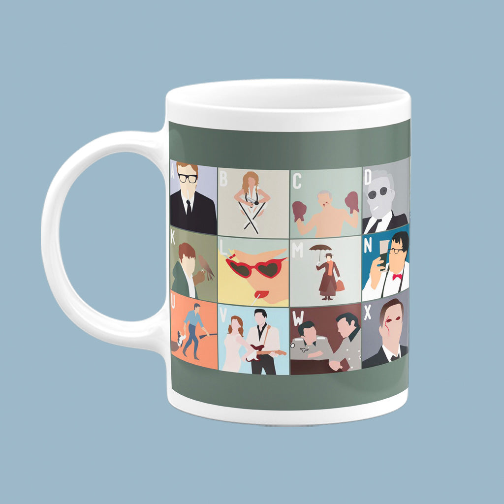 1960's Film Alphabet Mug