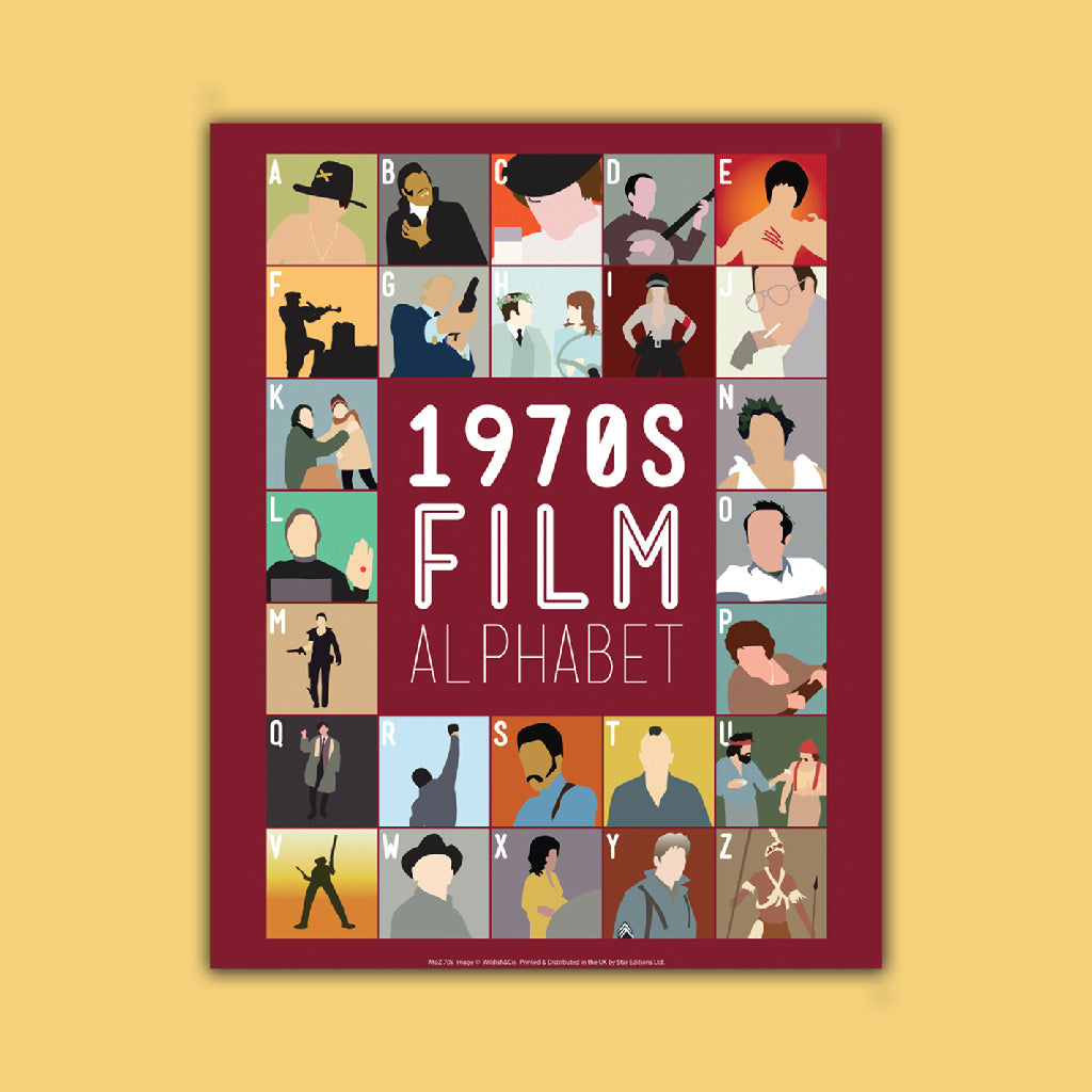 1970's Film Alphabet Art Print