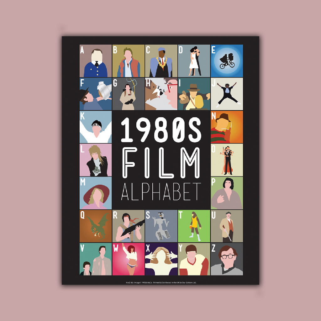 1980's Film Alphabet Art Print