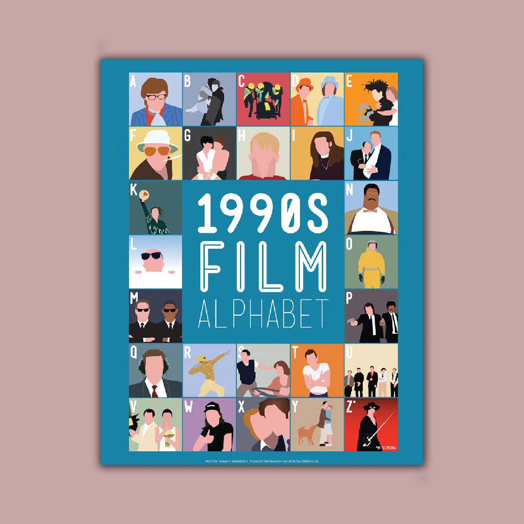 1990's Film Alphabet Art Print
