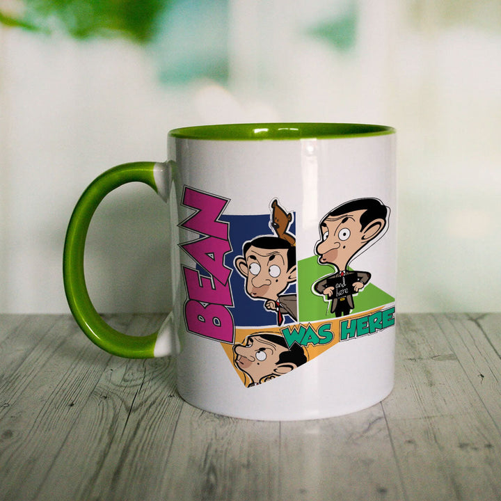 Bean Was Here Coloured insert mug (Lifestyle)