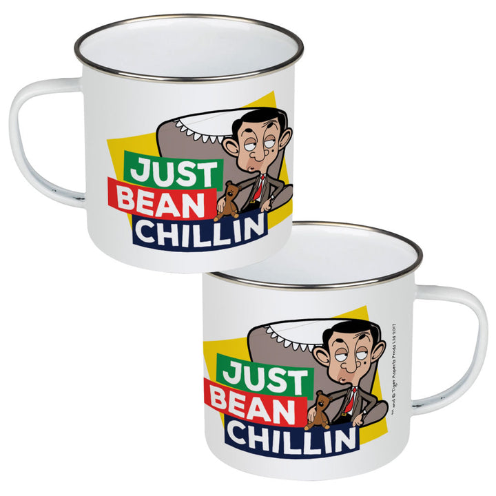 Just Bean Chillin Enamel Mug