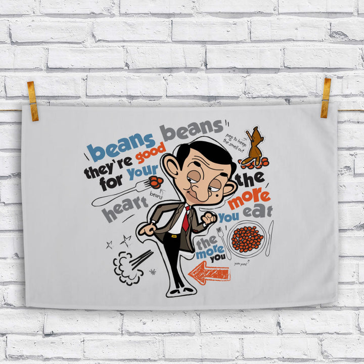 Bean beans, good for your heart Tea towel (Lifestyle)