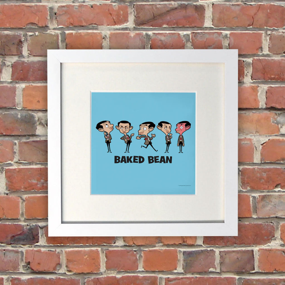 Baked Bean White Framed Print (Lifestyle)