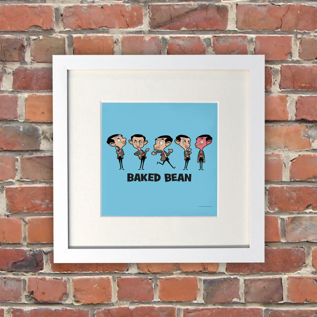 Baked Bean White Framed Print (Lifestyle)