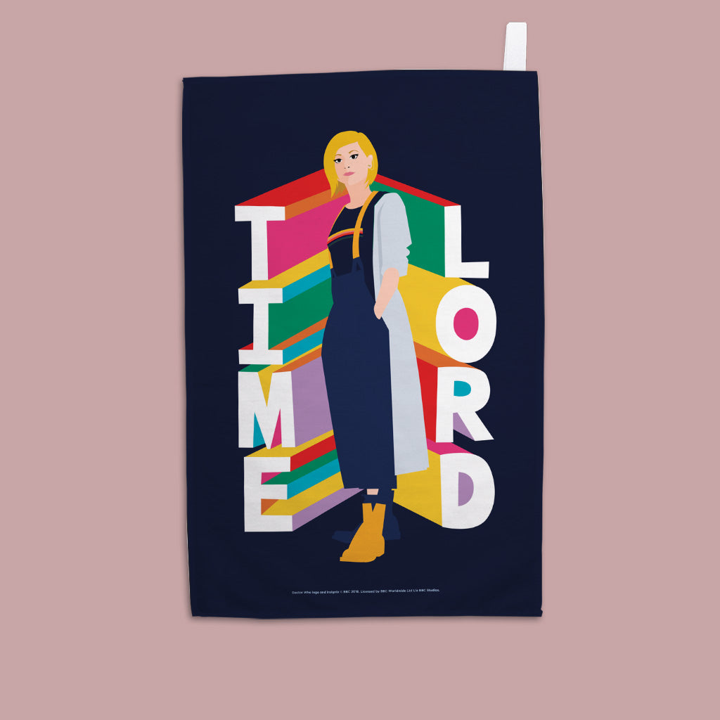 Thirteenth Doctor Time Lord Tea Towel