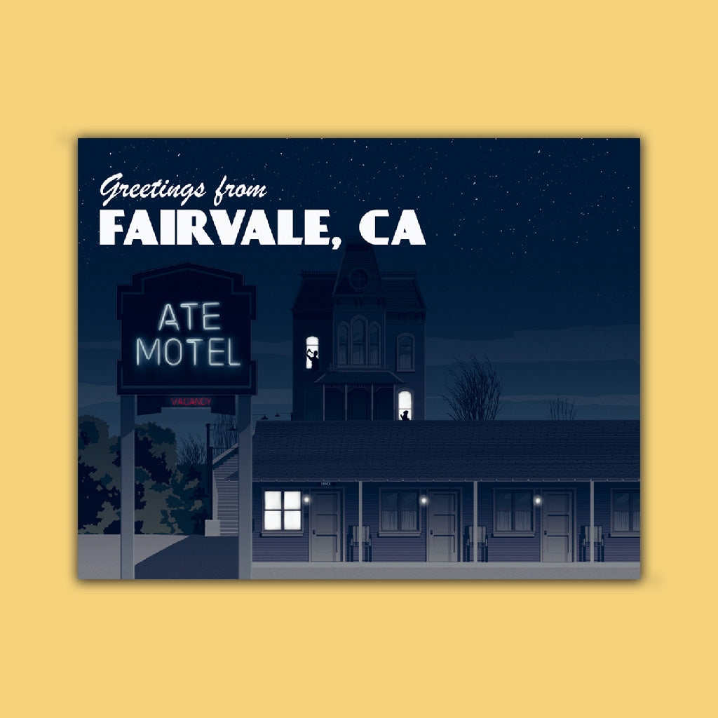Film Poster - Bates motel - night time Art Print