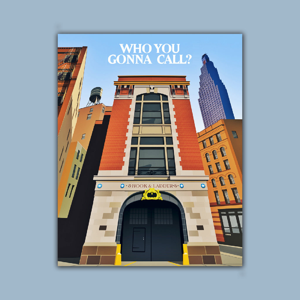 Film Poster - who you gonna call? - Day time Art Print