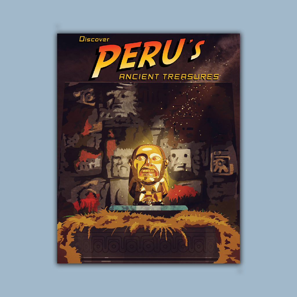 Film Poster - Peru's ancient treasures Art Print