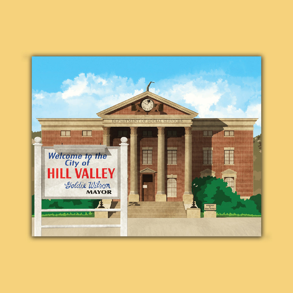 Film Poster - Hill Valley 1985 Art Print