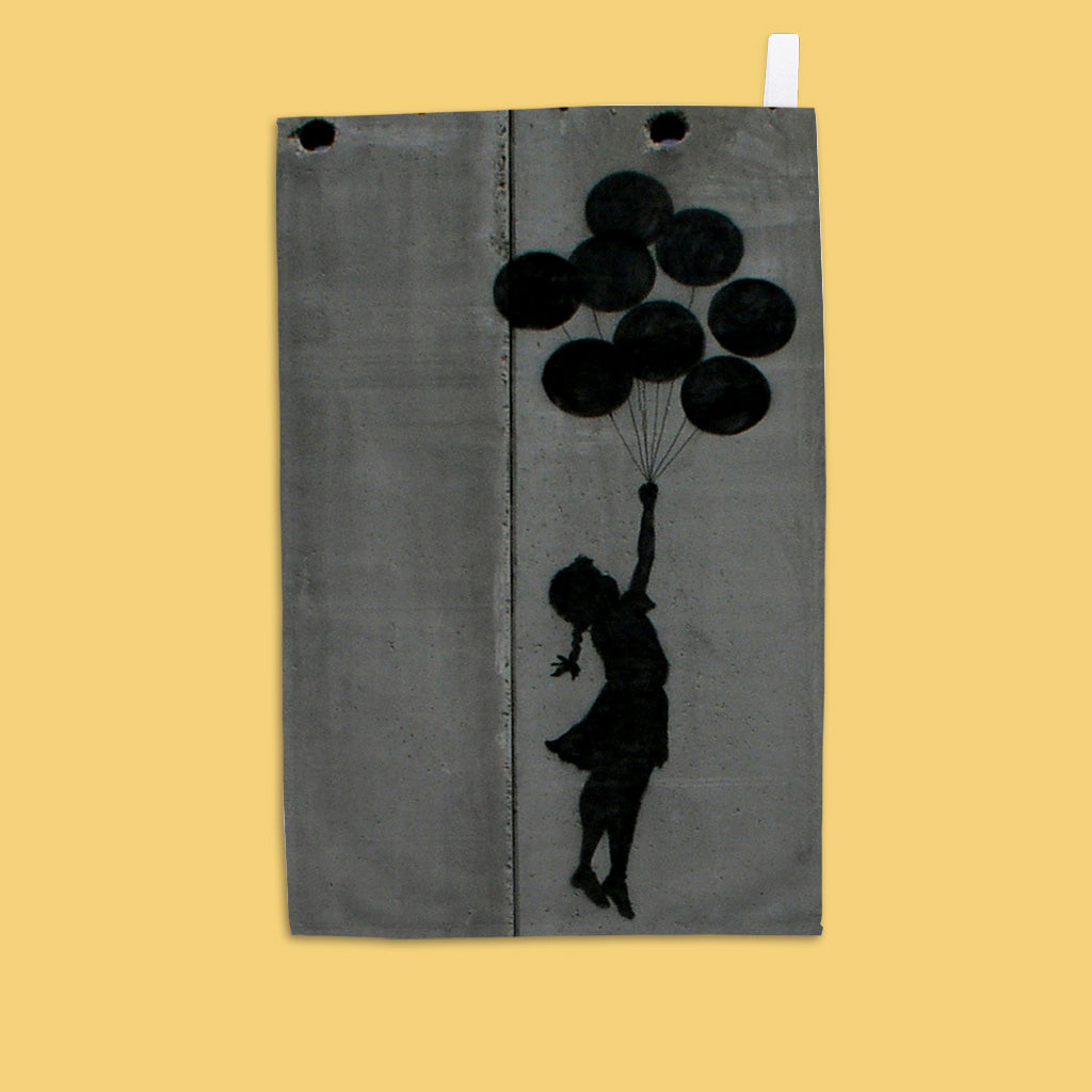 Graffiti art - Balloon girl Tea Towel