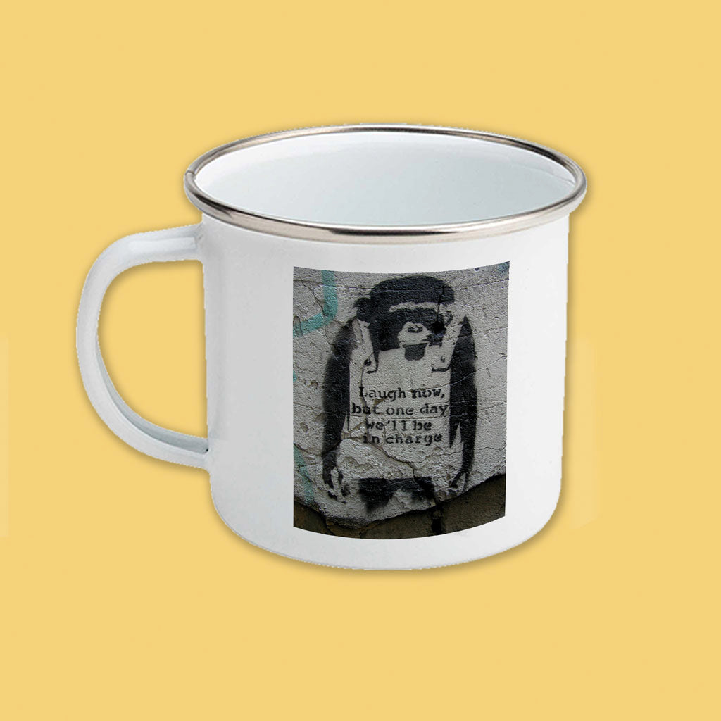 Graffiti art - Laugh now Enamel Mug