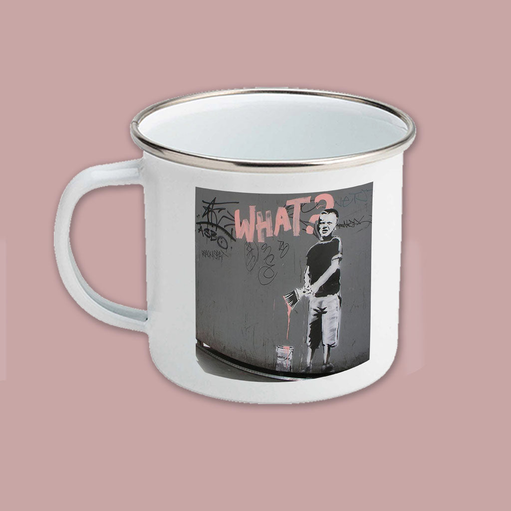 Graffiti art - What? Enamel Mug