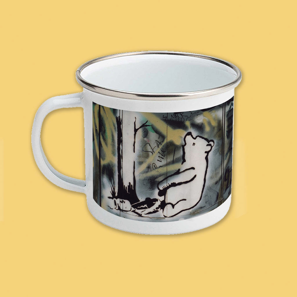 Graffiti art - Honey bear Enamel Mug