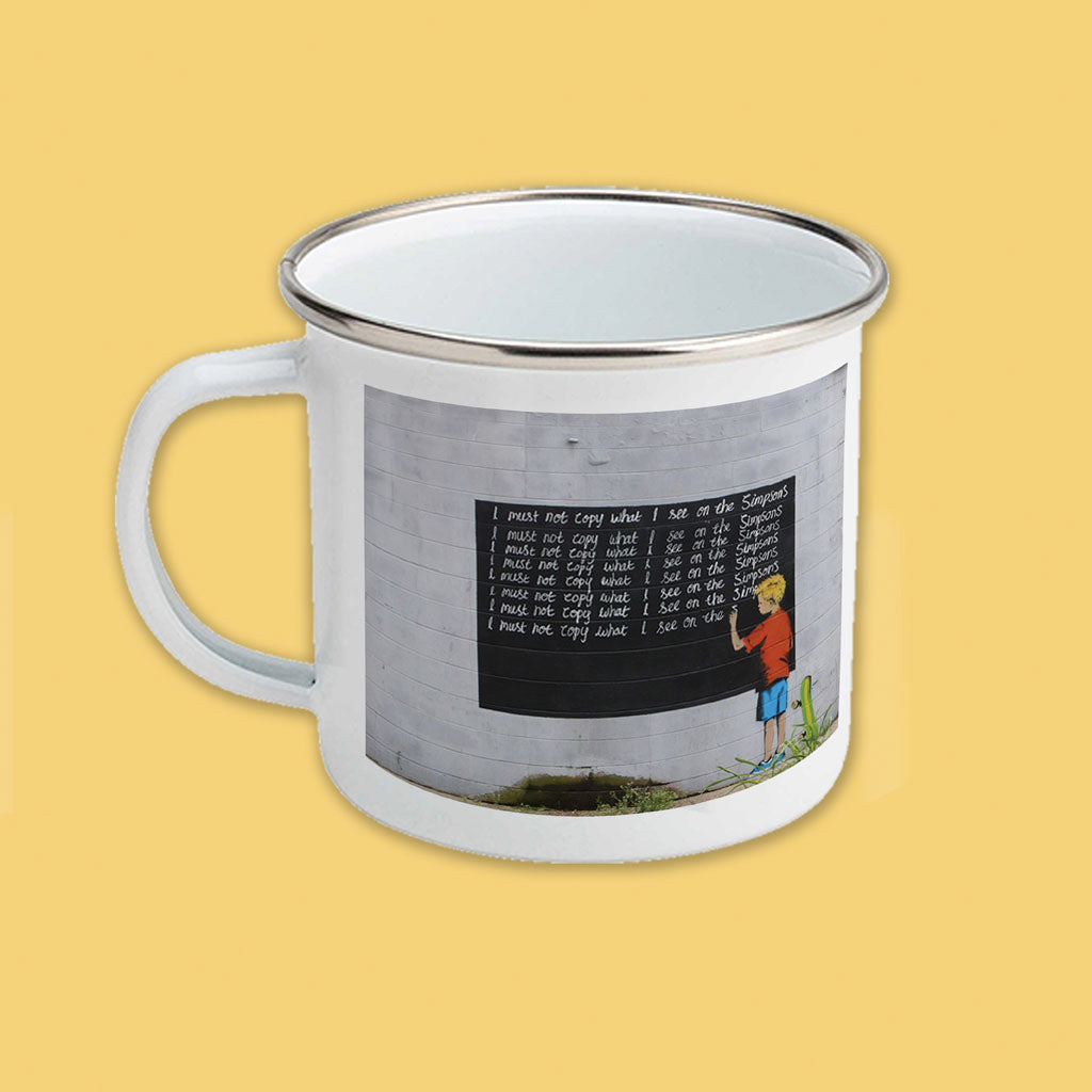 Graffiti art - Writing lines Enamel Mug