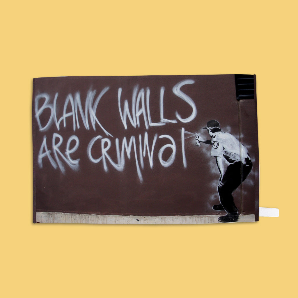 Graffiti art - Blank walls Tea Towel
