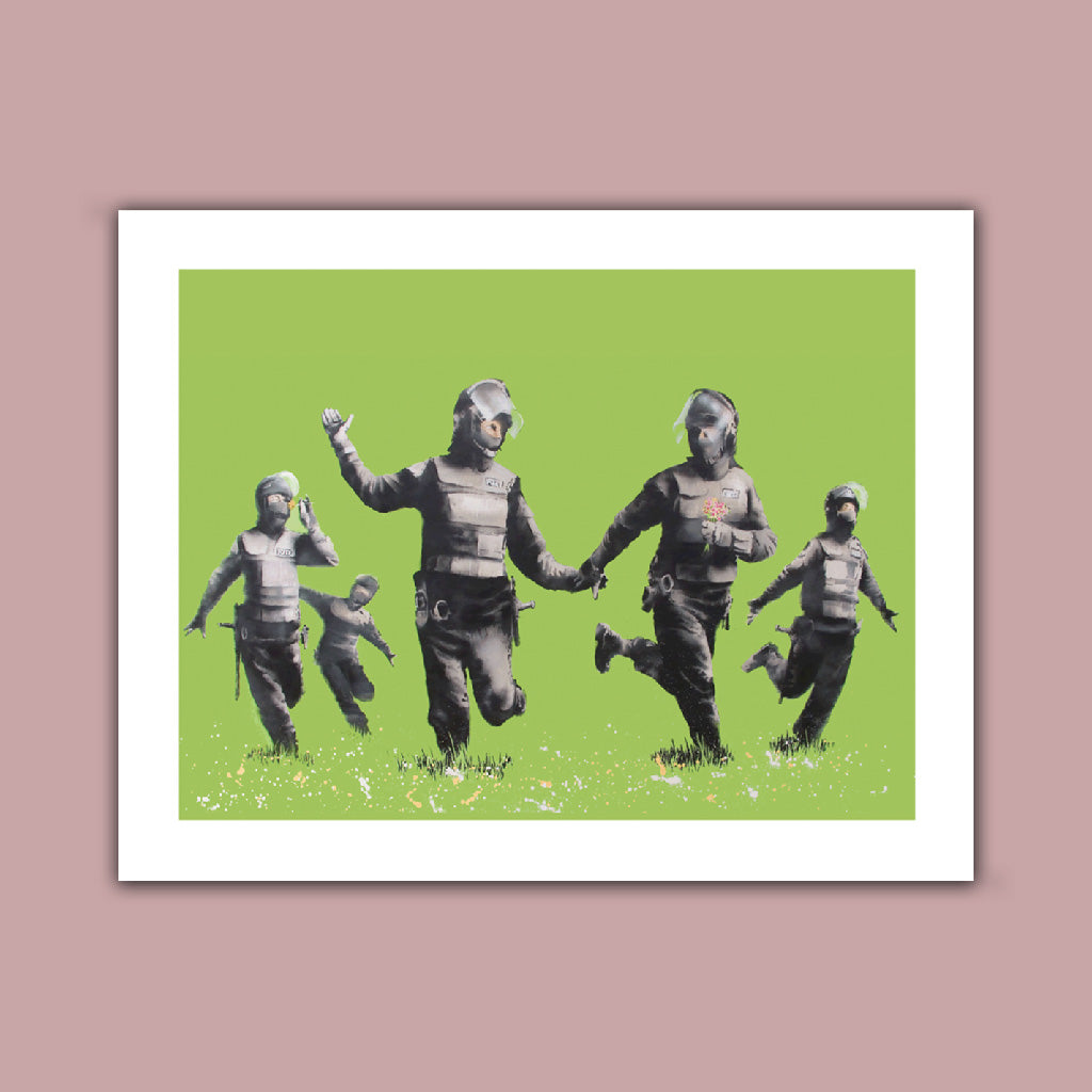 Graffiti art - Flower skipping Art Print