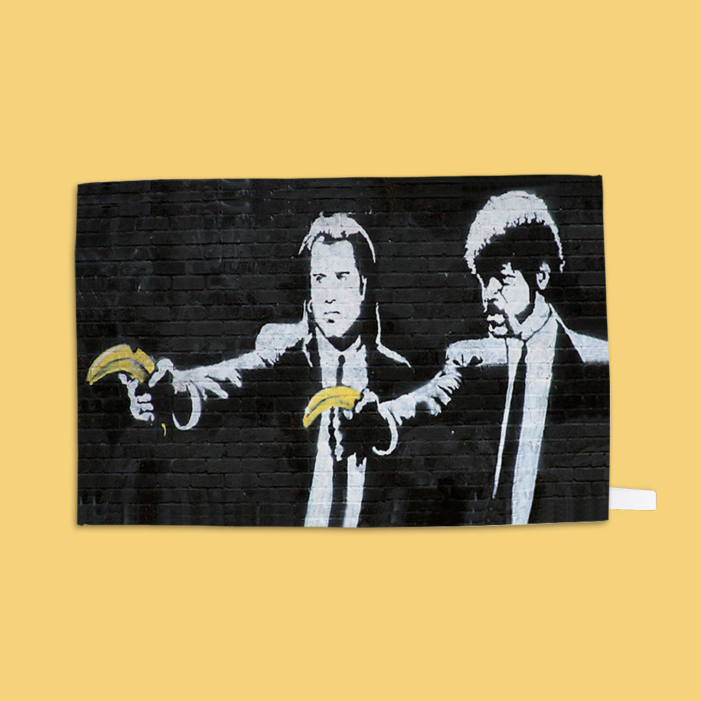 Graffiti art - Banana gun Tea Towel