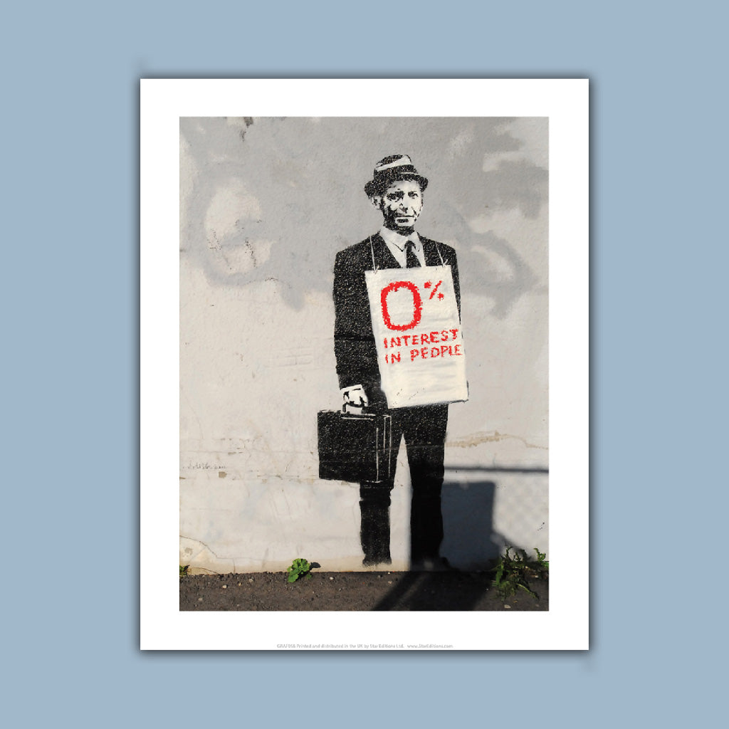 Graffiti art - Not interested Art Print