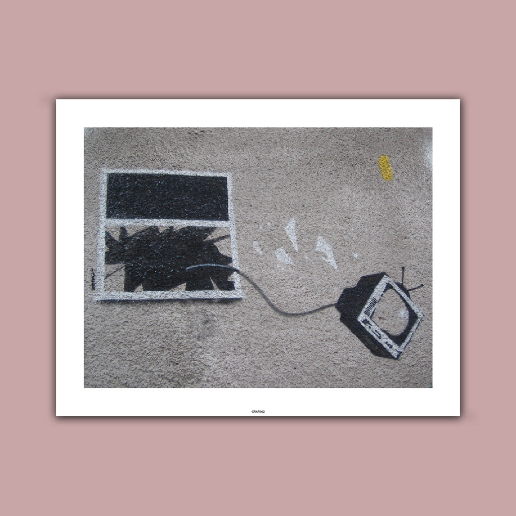 Graffiti art - Out the window Art Print