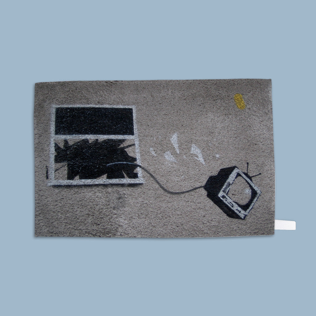 Graffiti art - Out the window Tea Towel