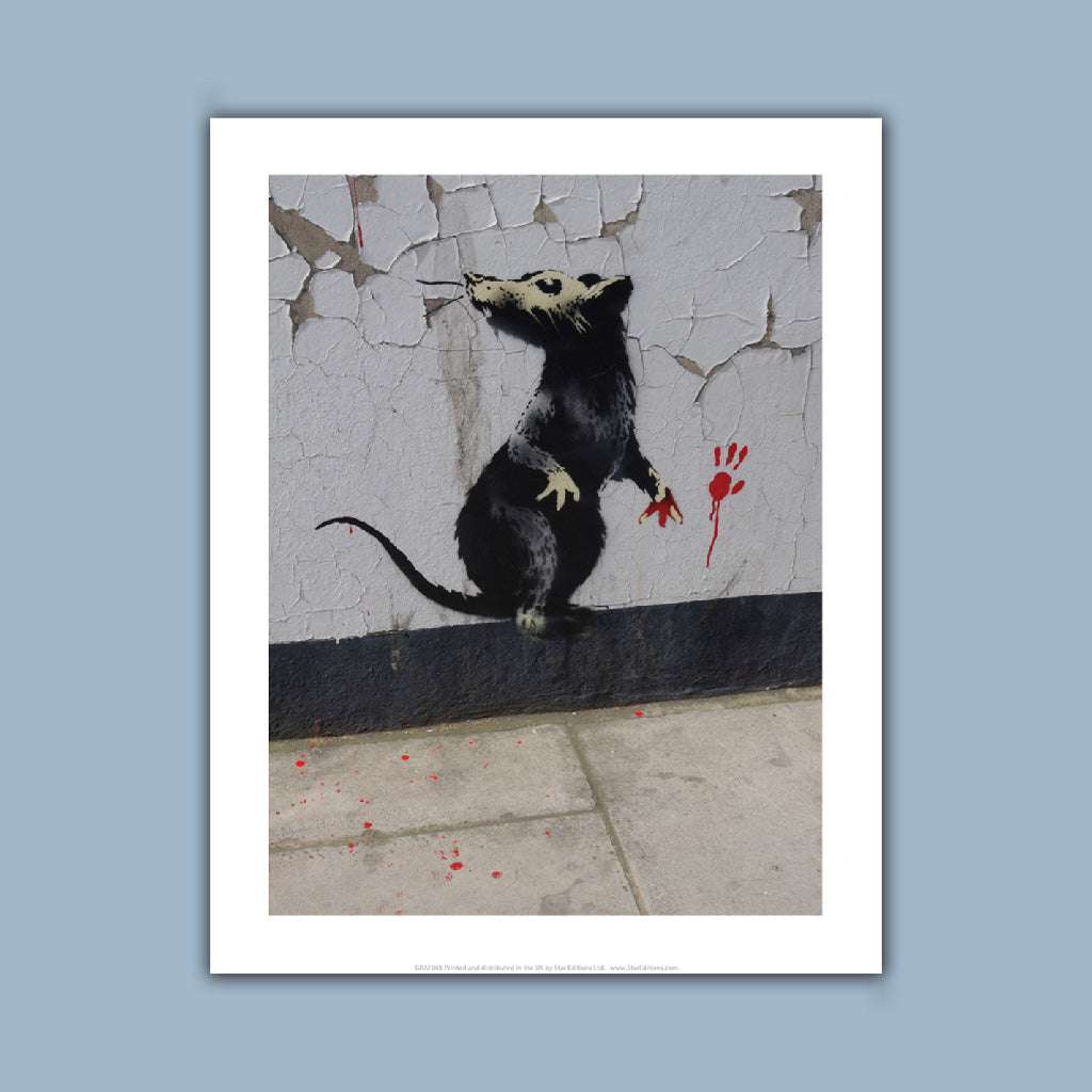Graffiti art - Paw print Art Print