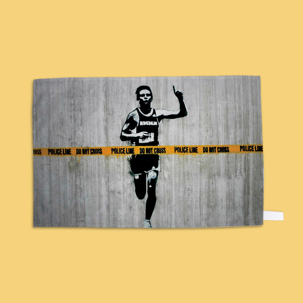 Graffiti art - Do not cross Tea Towel