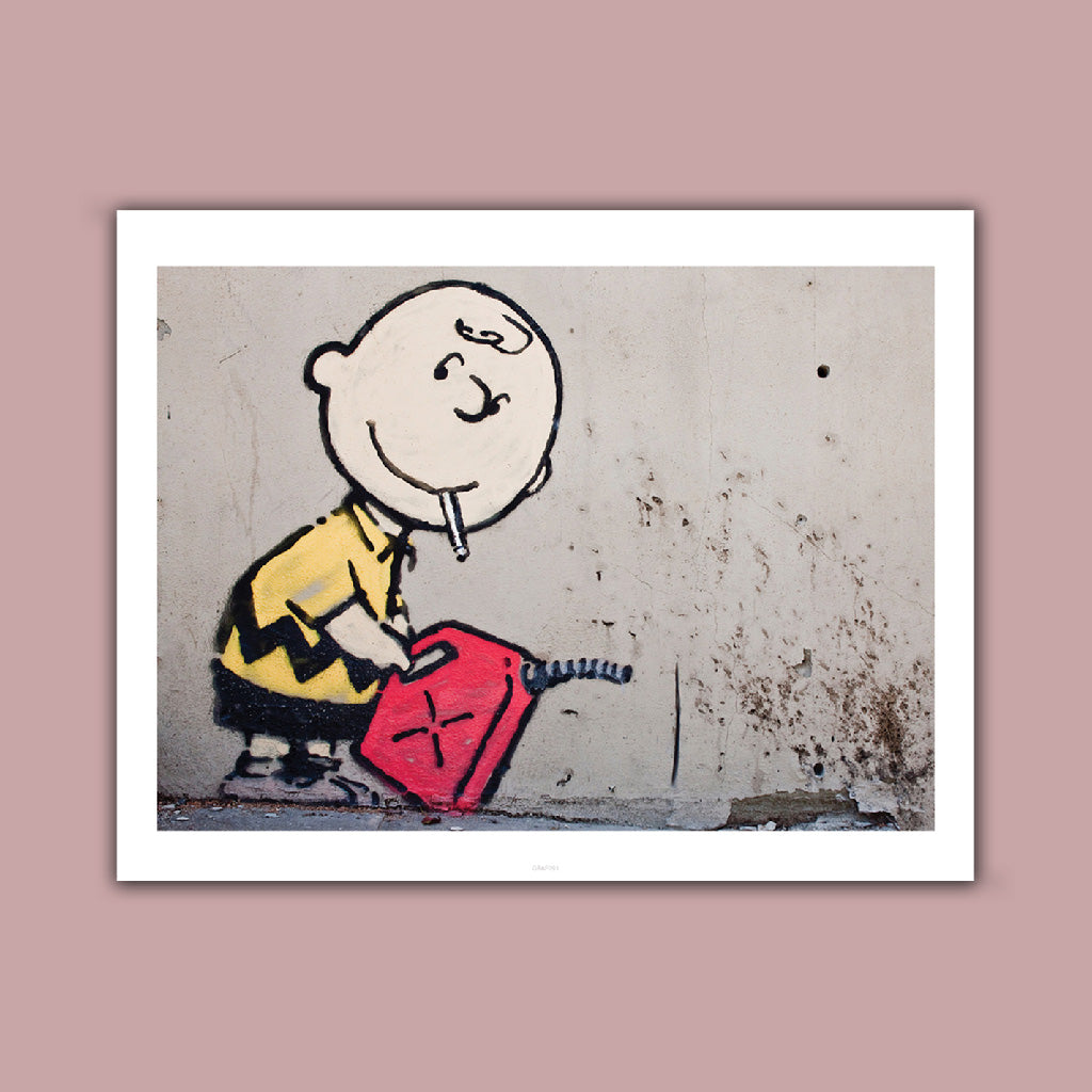 Fire starter Charlie brown Art Print