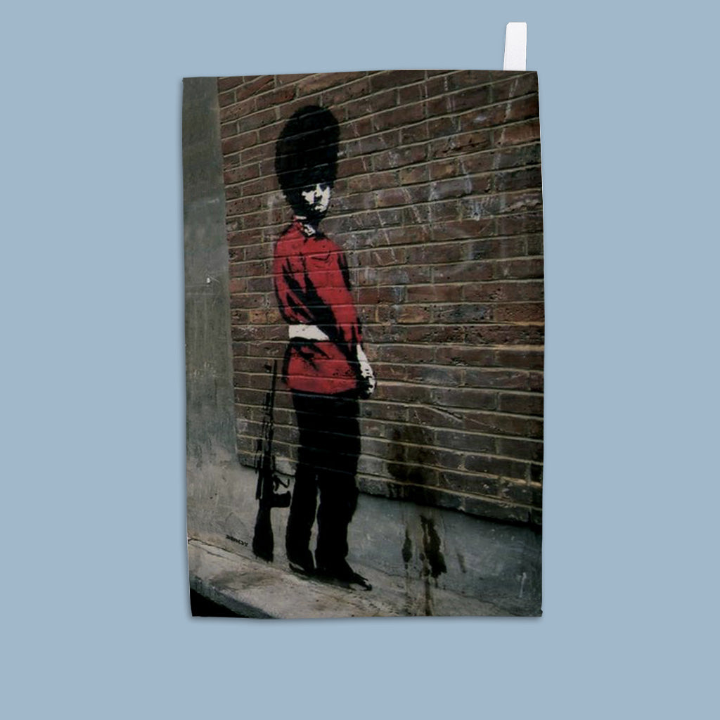 Graffiti Art - Guardsman Tea Towel