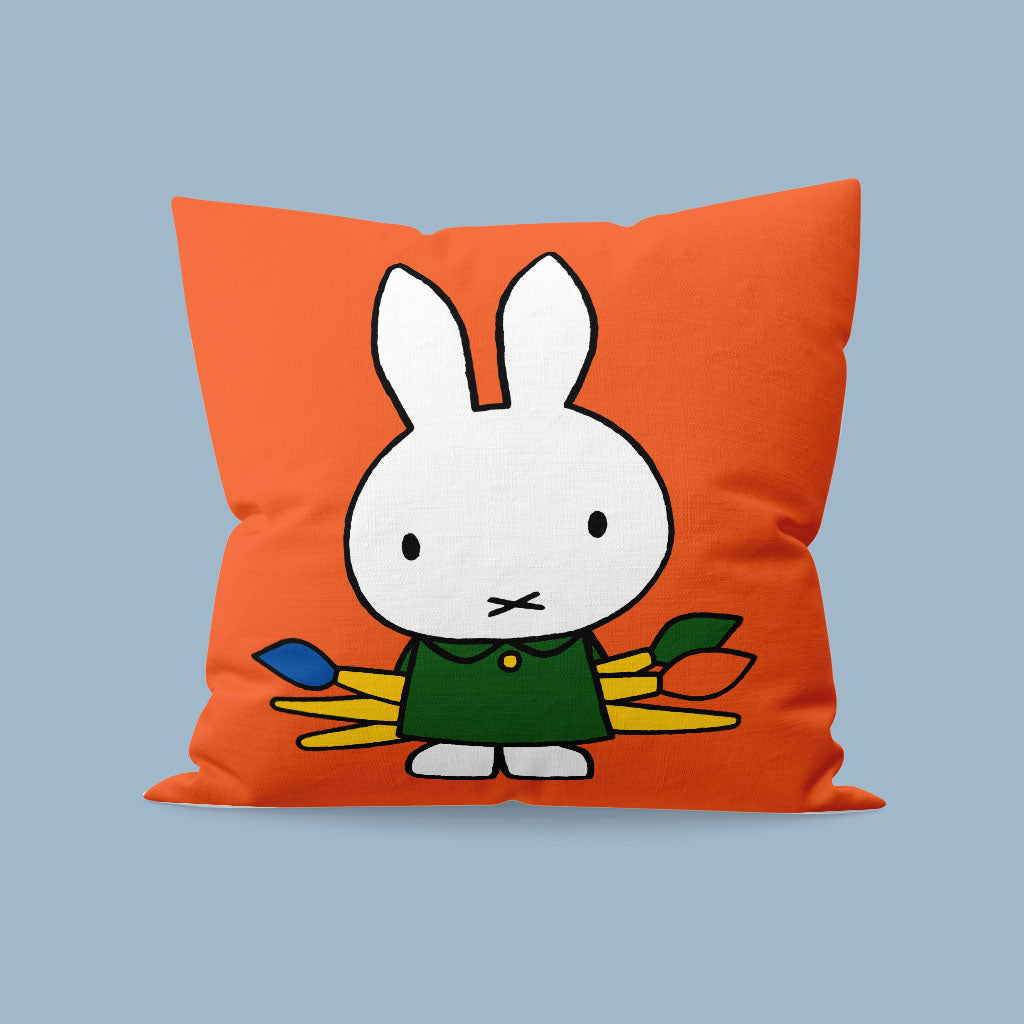 Miffy -Paintbrushes Cushion