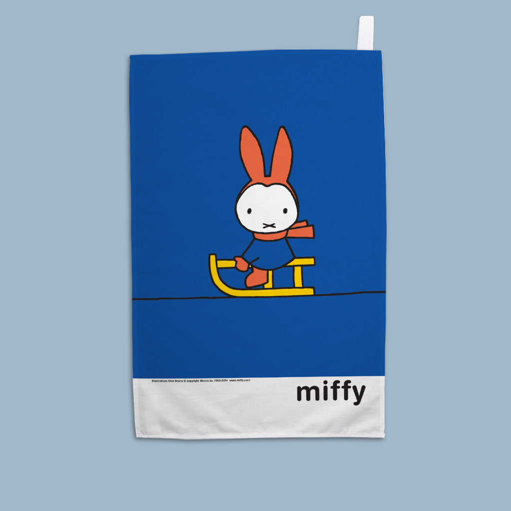 Miffy - Sledge Tea Towel