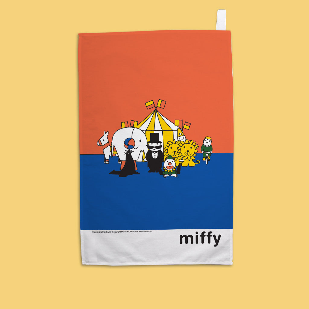 Animals and circus Tea Towel