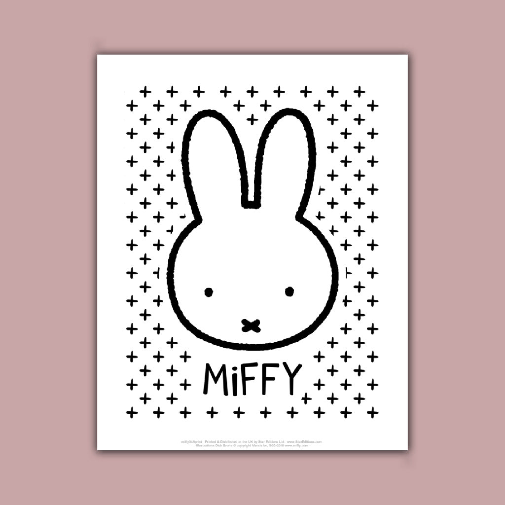 Miffy - Picture with crosses Art Print