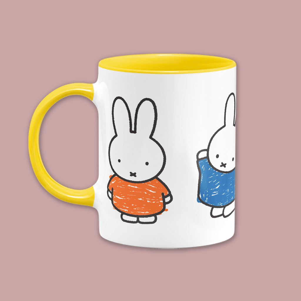 Miffy - 4 images of miffy Coloured Insert Mug