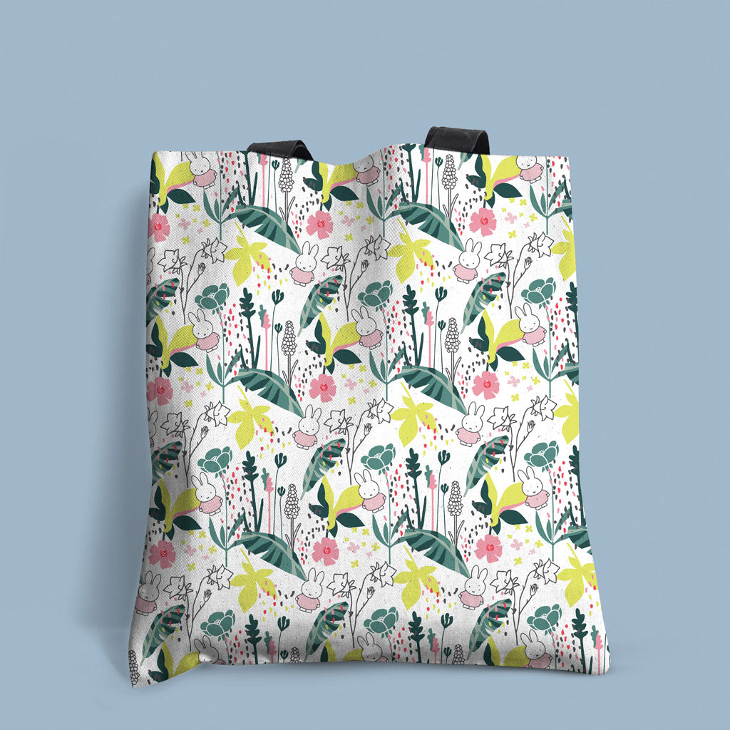 Miffy - Among the Flowers Edge-to-Edge Tote Bag
