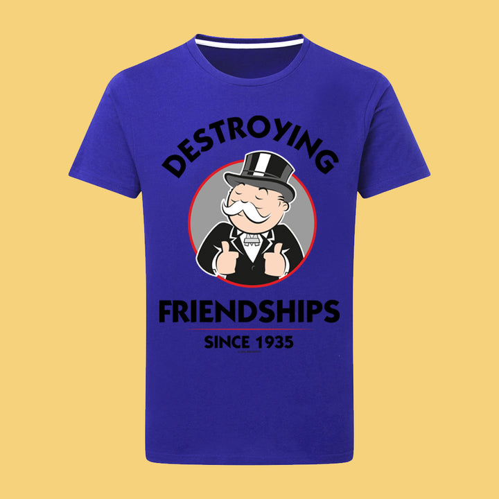 Monopoly Destroying Friendships Thumbs Up T-Shirt