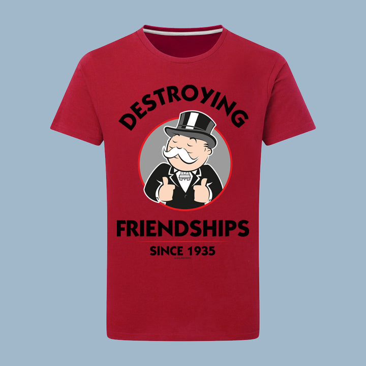 Monopoly Destroying Friendships Thumbs Up T-Shirt