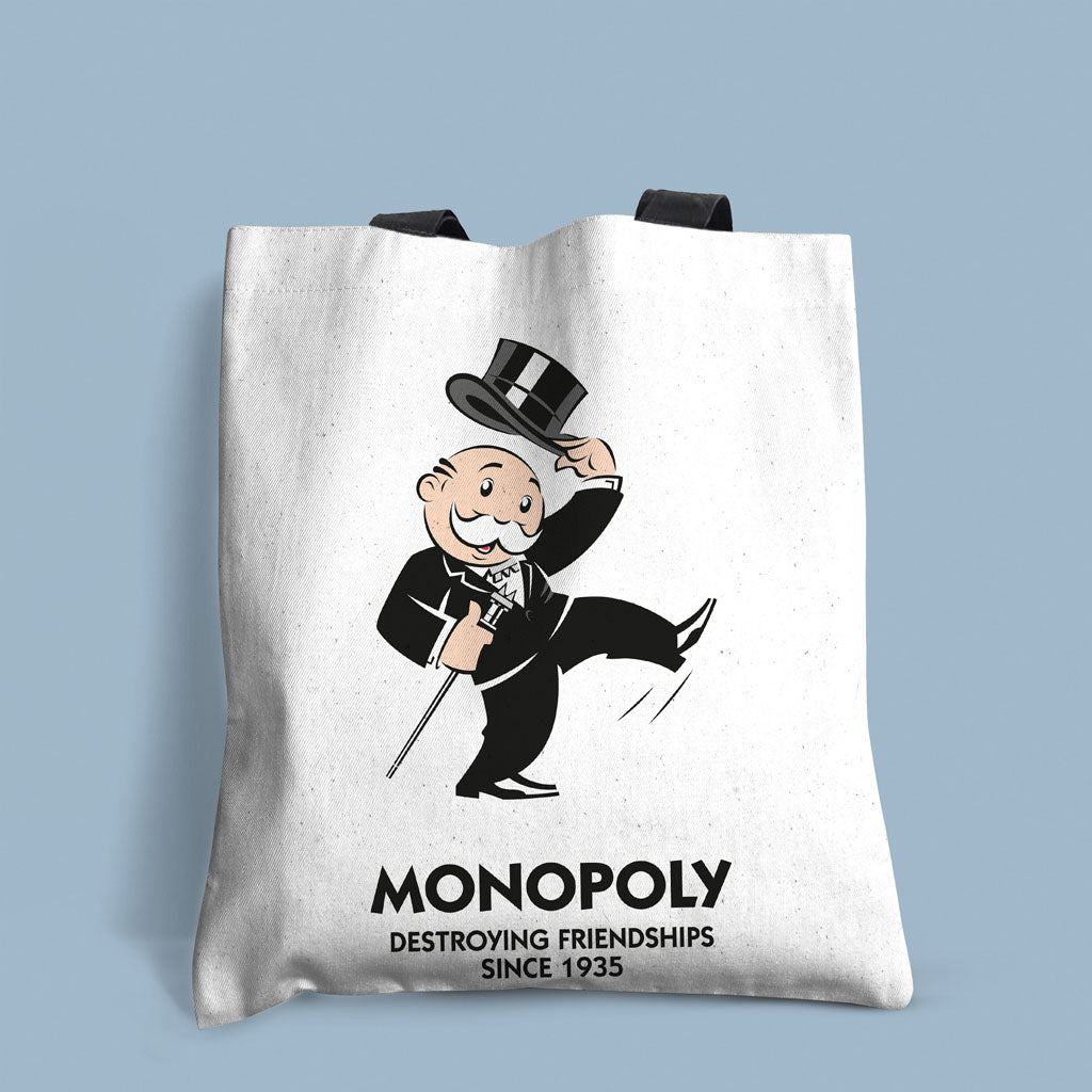 Monopoly Destroying Friendships Hat Kick Edge-to-Edge Tote Bag