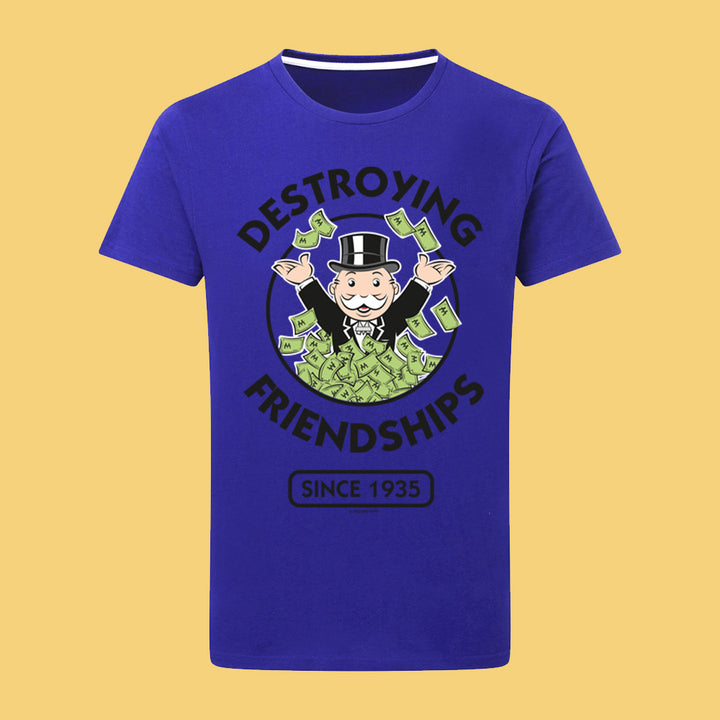 Monopoly Destroying Friendships Money T-Shirt