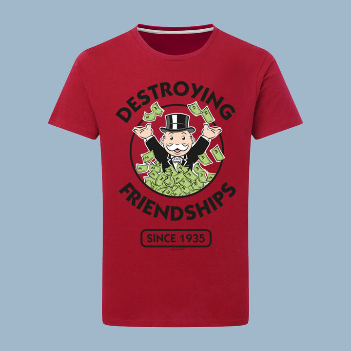 Monopoly Destroying Friendships Money T-Shirt