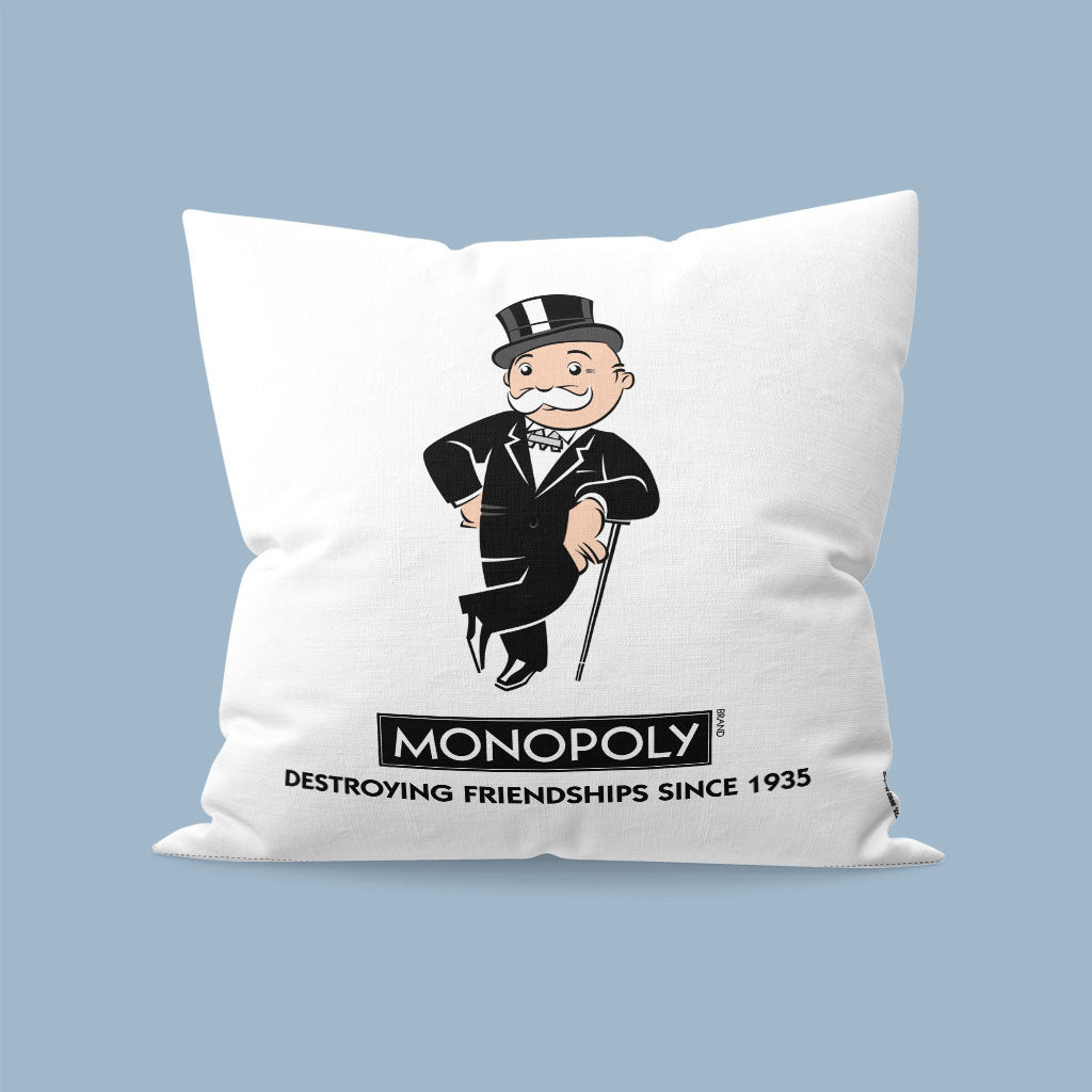 Monopoly Destroying Friendships Cane Cushion