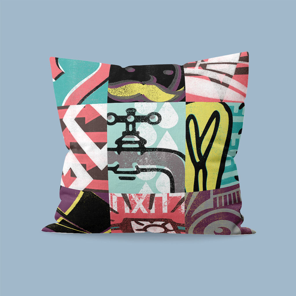 Monopoly Retro - Bright Tiled Cushion