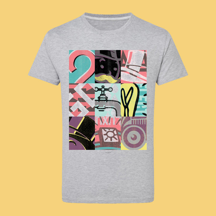 Monopoly Retro - Bright Tiled T-Shirt