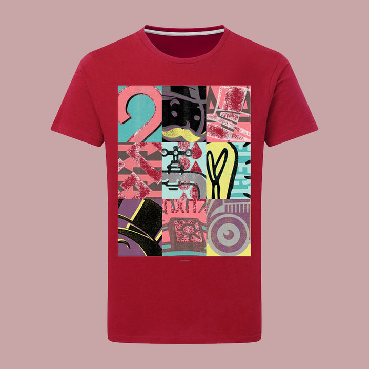 Monopoly Retro - Bright Tiled T-Shirt