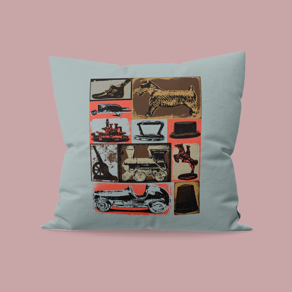 Vintage Tiled Print Cushion