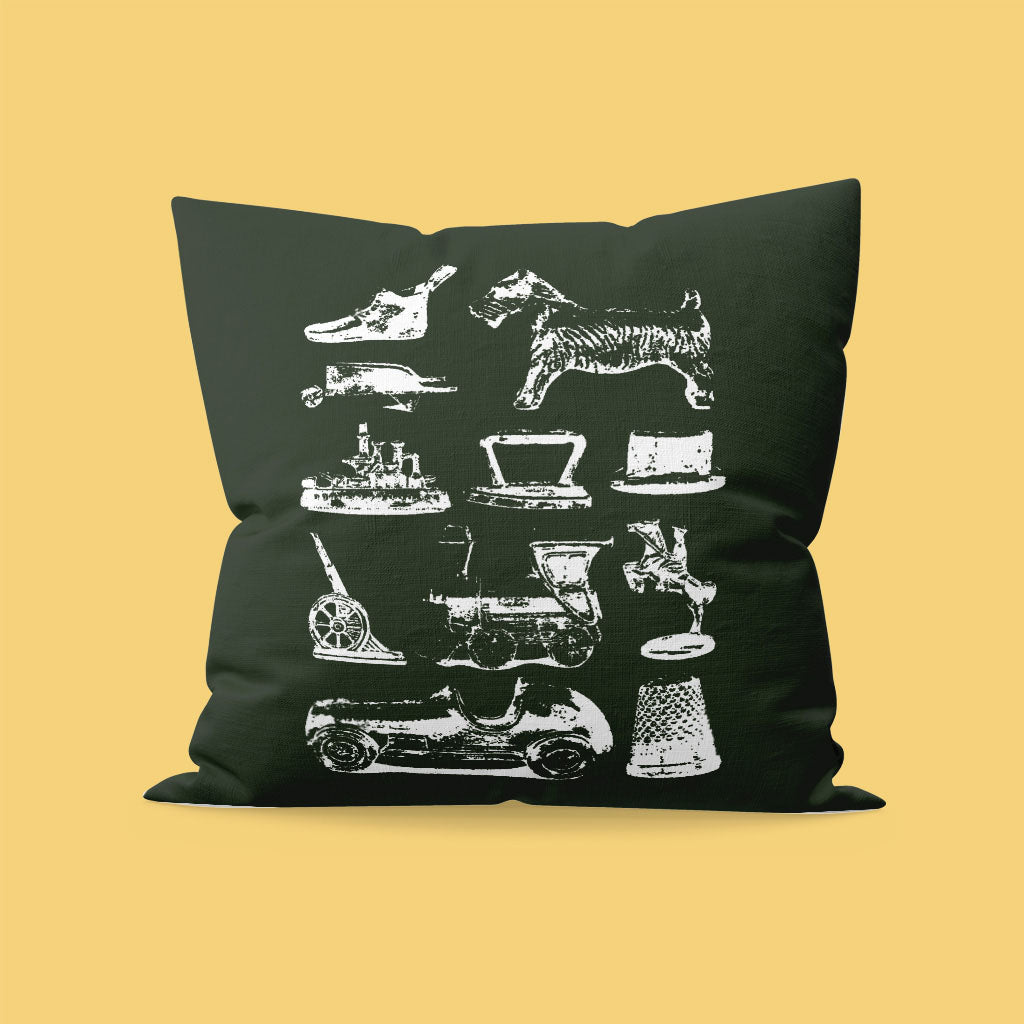 Vintage Game Token Cushion