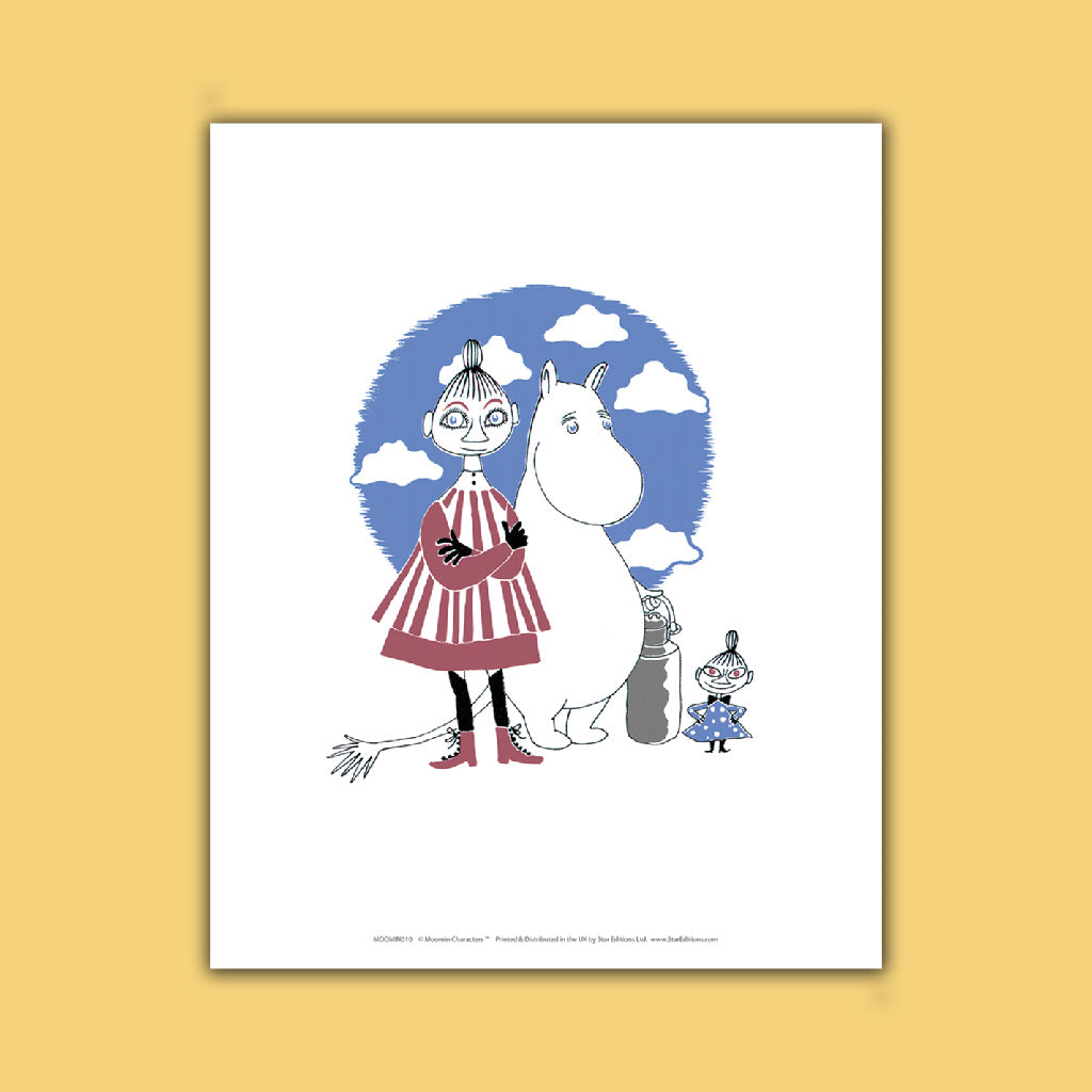 Moomin with moominmamma and little my Art Print