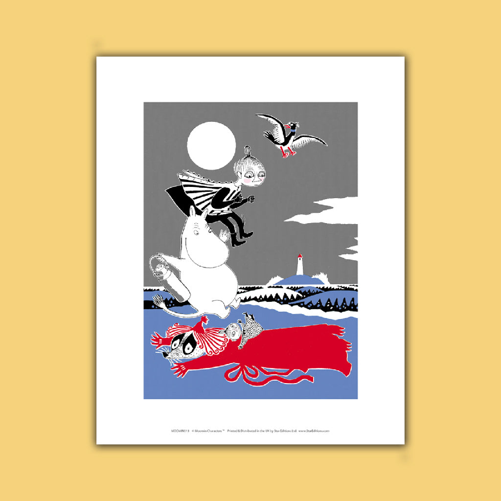 Moomin with liily my Mymble Art Print